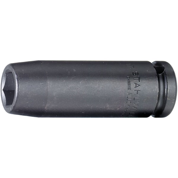 1/2 Inches Drive Impact Socket Gunmetal, 12-Point, 5 mm (1/2") Size 17 mm L.85 mm